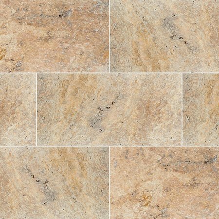 MSI Tuscany Scabas 16 In. X 24 In. Square Gold Tumbled Travertine Paver Tile ZOR-NS-0103